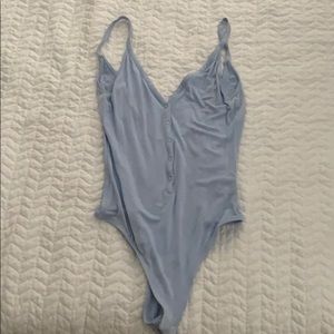 Baby blue body suit